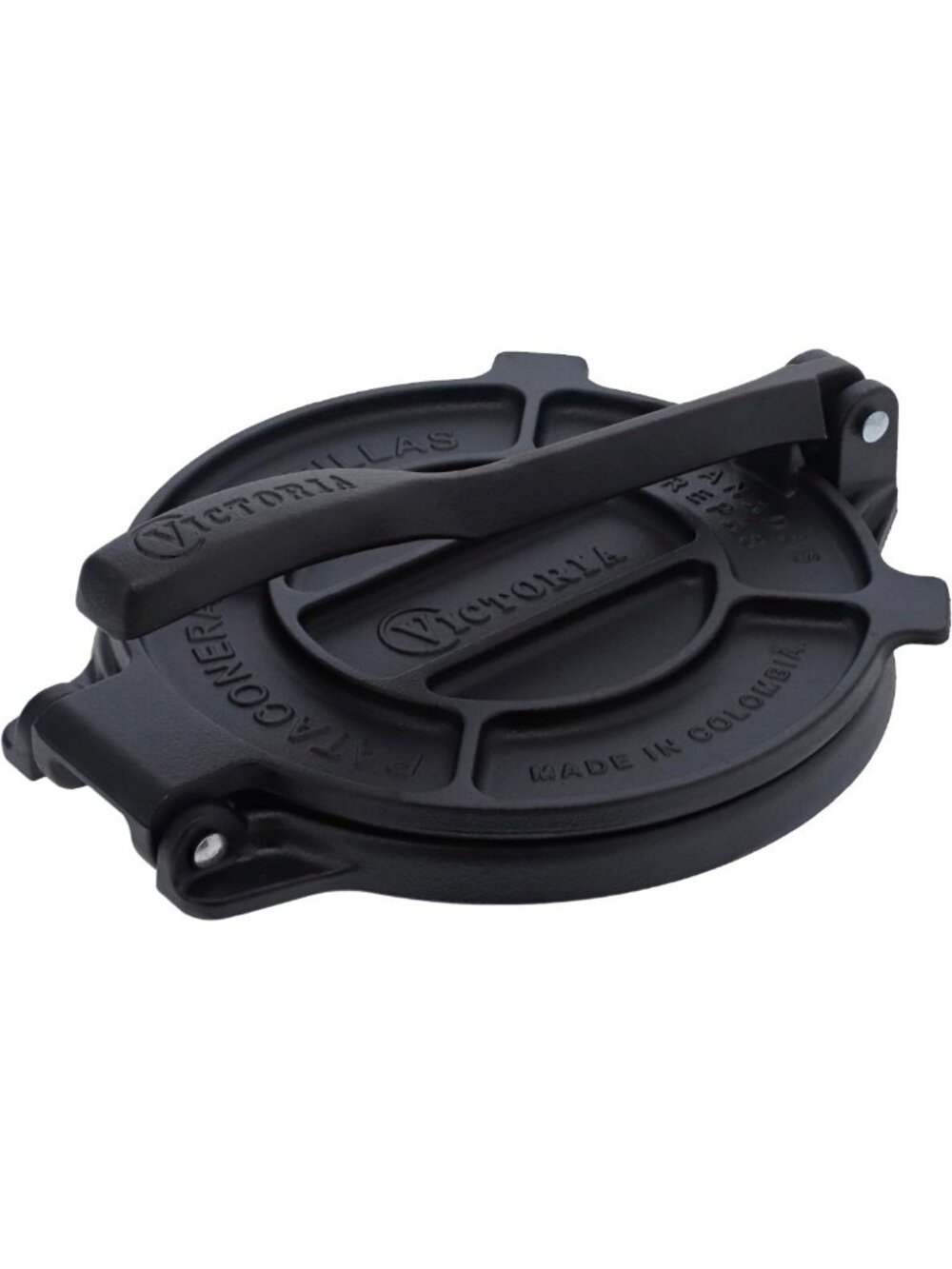 Cast Iron Tortilla Press & Roti Maker, 8-Inch Pataconera, Seasoned, Black